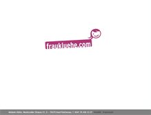 Tablet Screenshot of fraukluehe.com